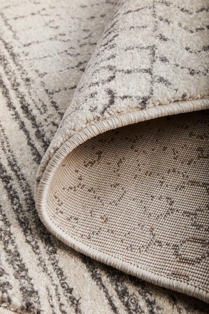 Chrome Harper Silver Round RugCRO - HPR - SIL - 150X150Rugtastic
