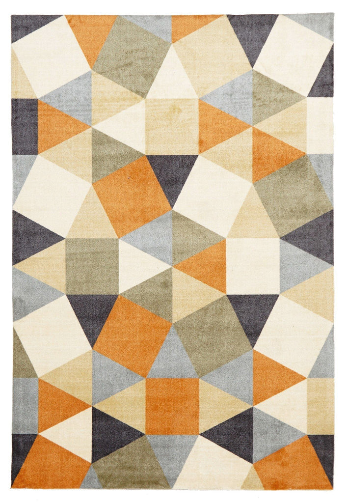 CIty 564 Rust Modern RugCIT - 564 - RUST - 160X110Rugtastic