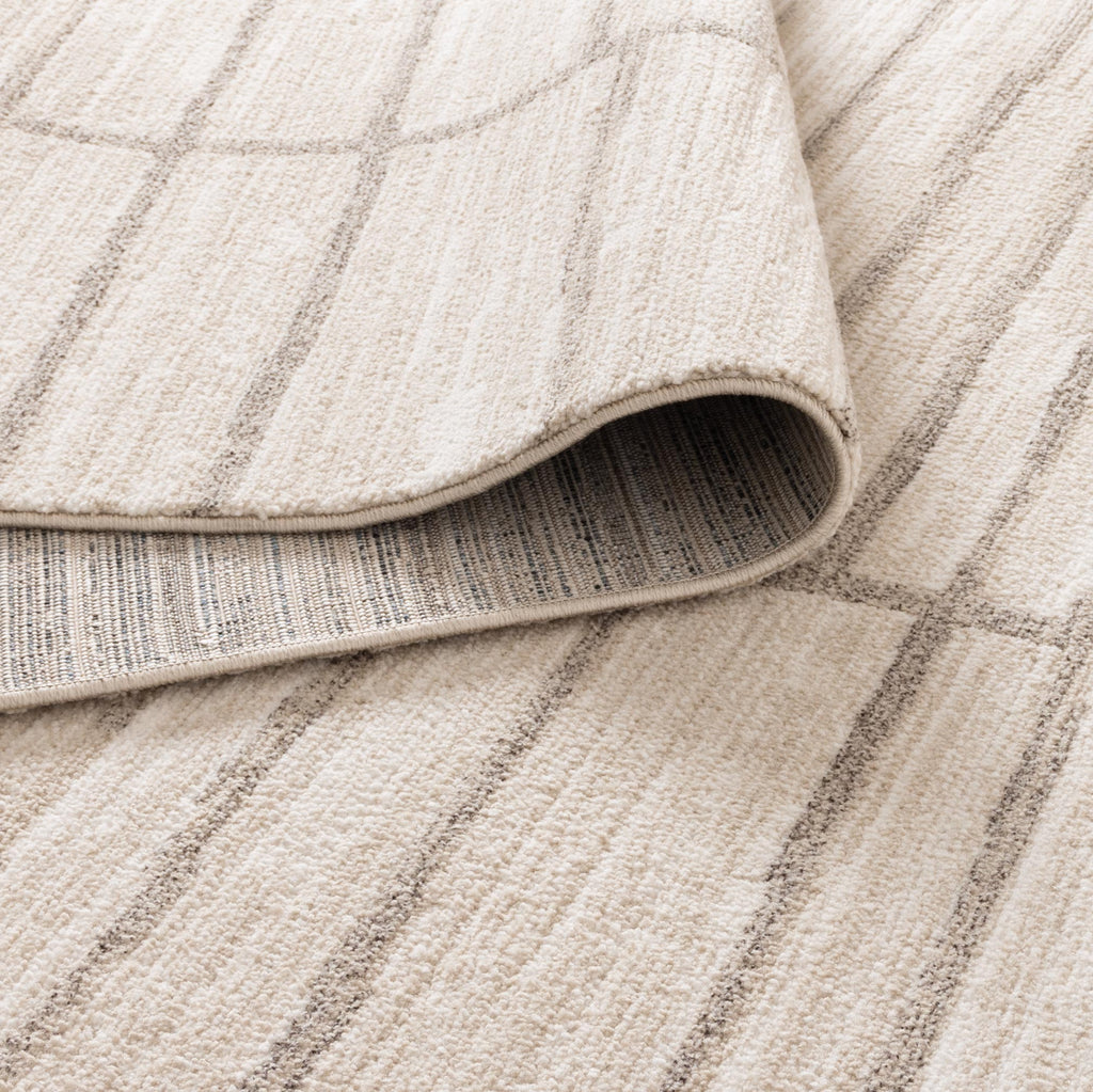 Clarinda Distressed Thick Lines Beige Grey Rug - C107CLAR160C107Rugtastic