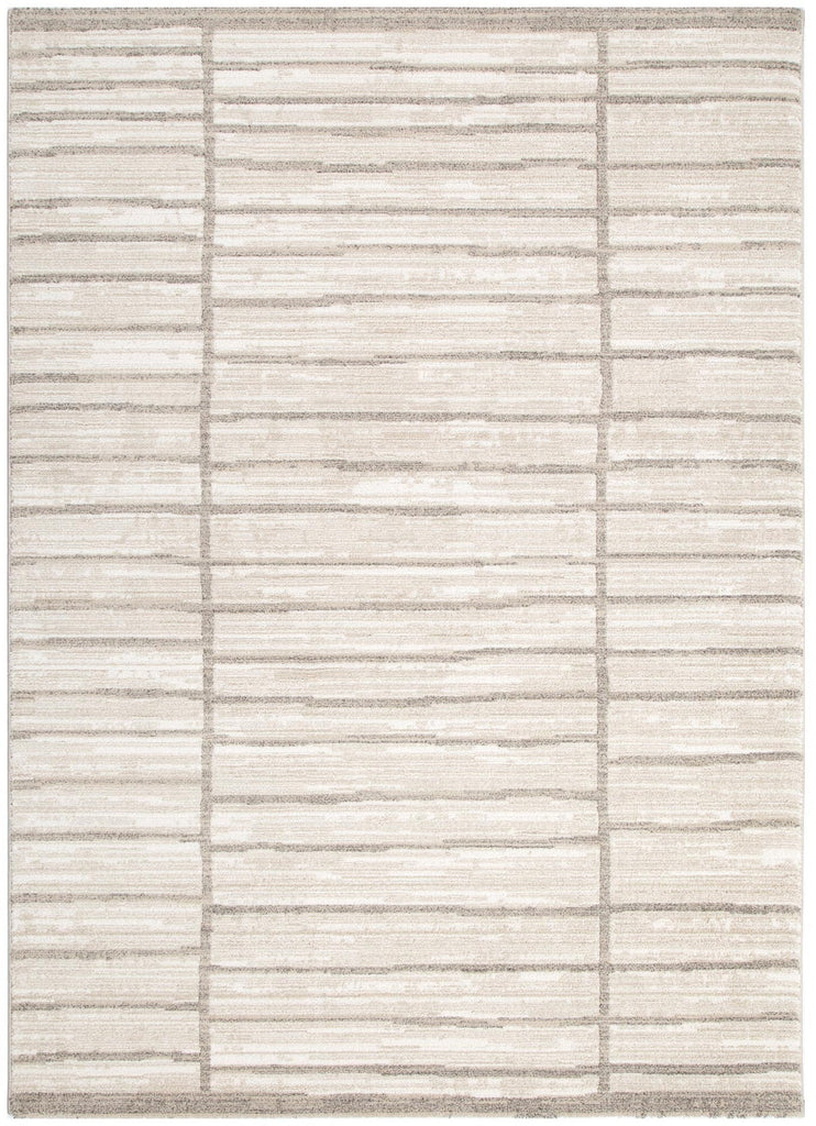 Clarinda Distressed Thick Lines Beige Grey Rug - C107CLAR160C107Rugtastic