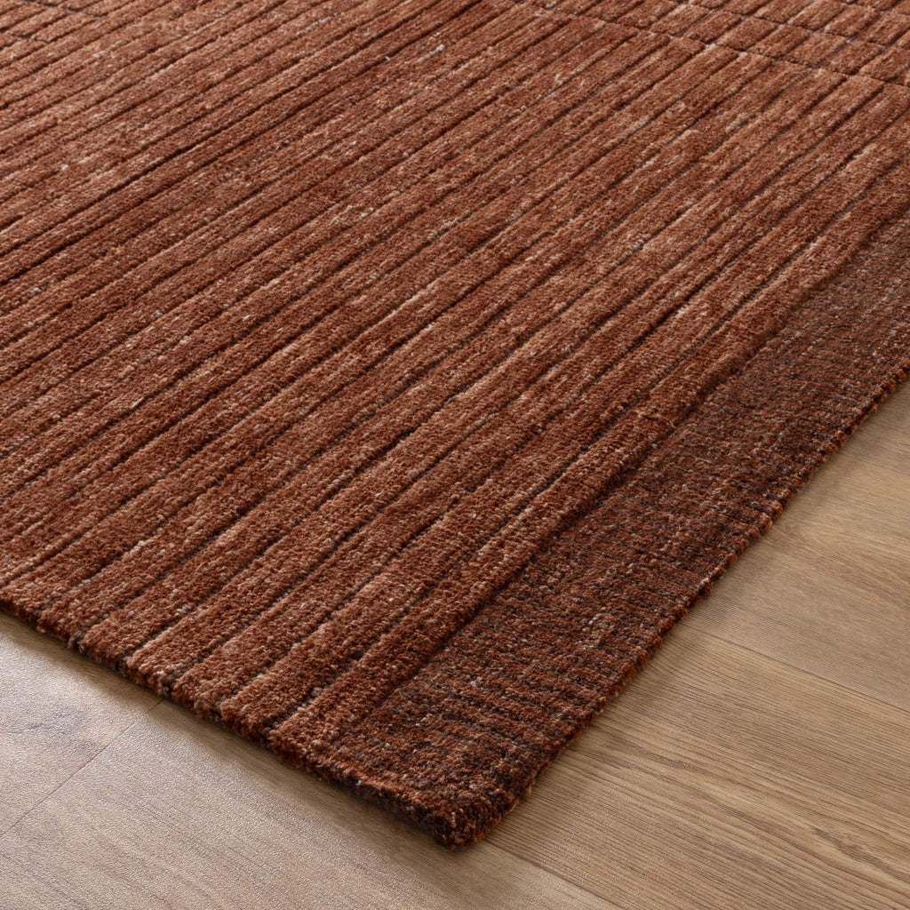 Cole Terracotta Carved Rug - Cole01CANY16001Rugtastic