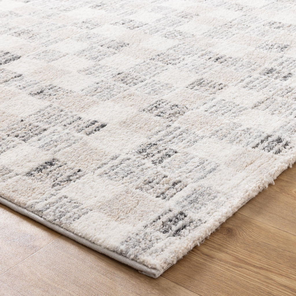 Dorset Grey Beige Checkered Rug - D004DORA160D004Rugtastic
