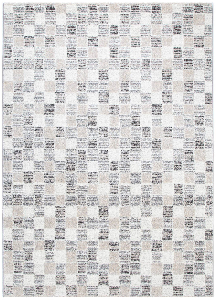 Dorset Grey Beige Checkered Rug - D004DORA160D004Rugtastic
