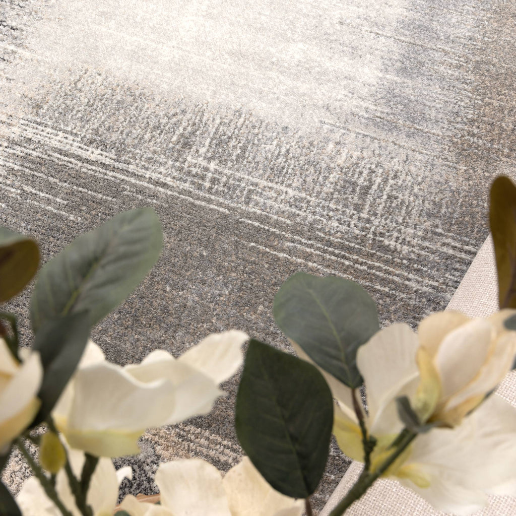 Dorset Grey Beige Faded Abstract Rug - D005DORA160D005Rugtastic