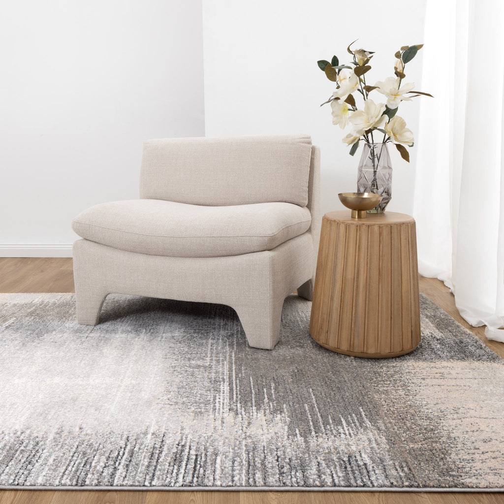 Dorset Grey Beige Faded Abstract Rug - D005DORA160D005Rugtastic