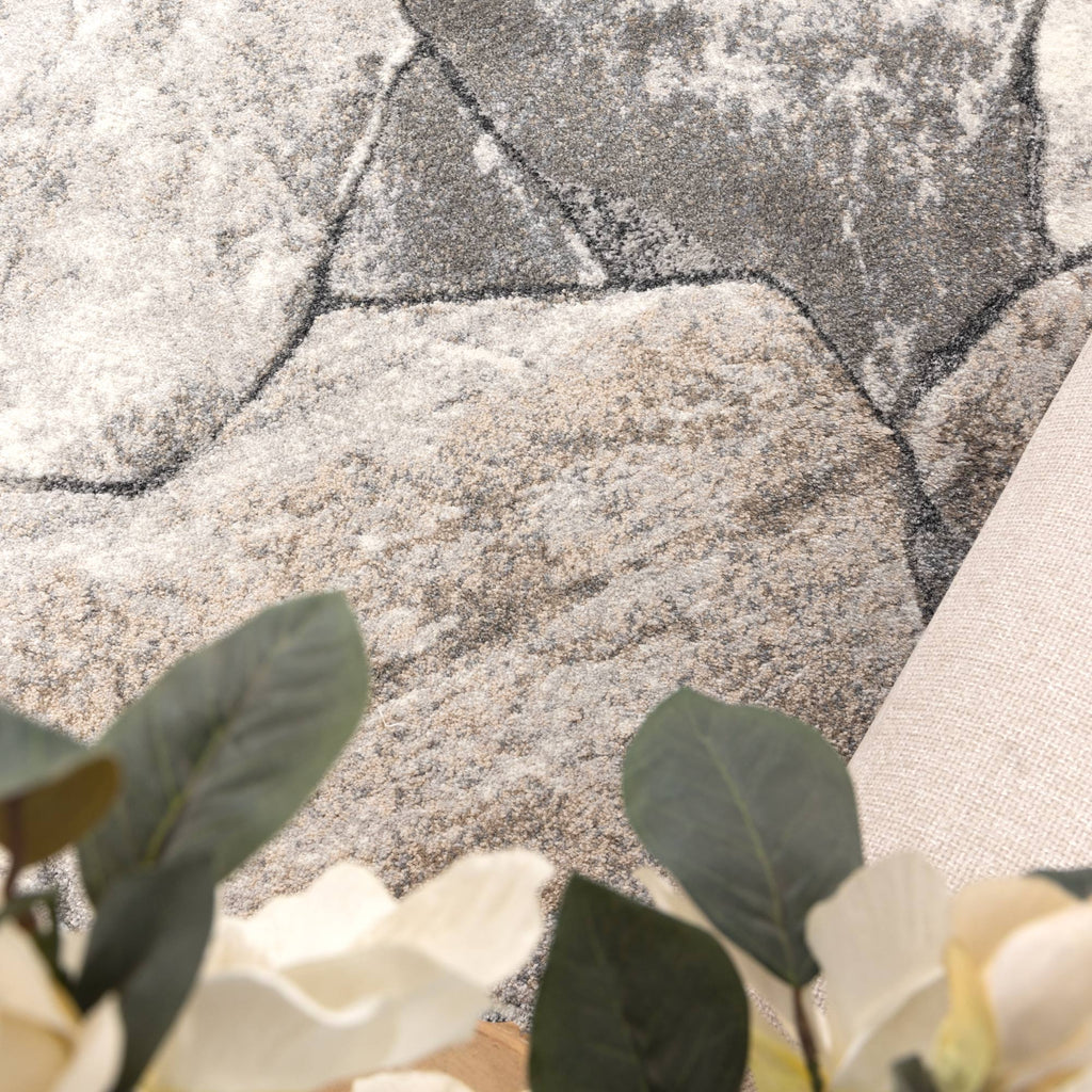 Dorset Grey Beige Sandstone Rug - D006DORA160D006Rugtastic