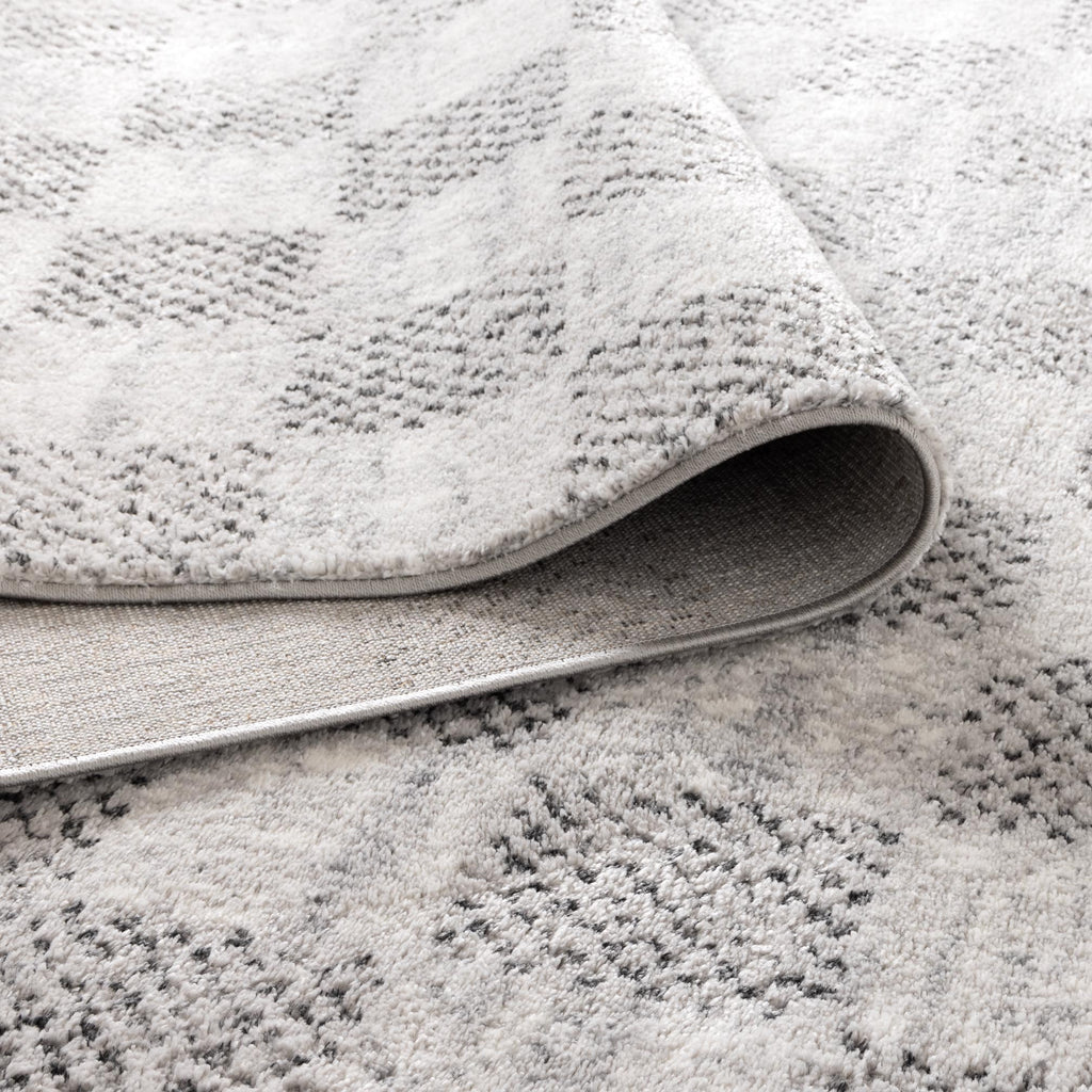 Dorset Grey Checkered Rug - D002DORA160D002Rugtastic