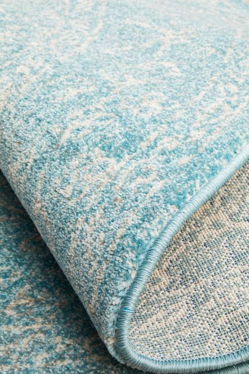 Evoke 258 Blue Round Modern RugEVO - 258 - BLUE - 150X150Rugtastic