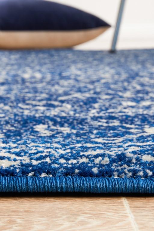 Evoke 258 Navy Blue Round Modern RugEVO - 258 - NAVY - 150X150Rugtastic