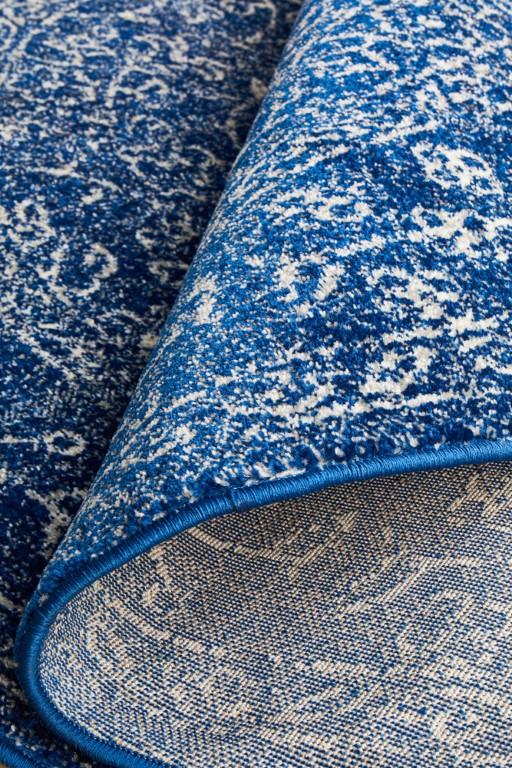 Evoke 258 Navy Blue Round Modern RugEVO - 258 - NAVY - 150X150Rugtastic