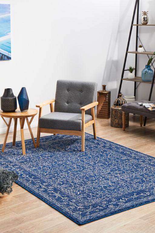 Evoke 258 Navy Modern RugEVO - 258 - NAVY - 230X160Rugtastic