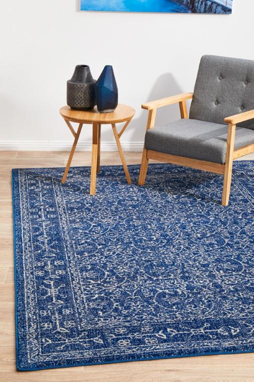 Evoke 258 Navy Modern RugEVO - 258 - NAVY - 230X160Rugtastic