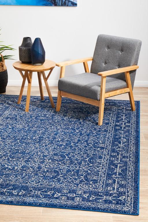 Evoke 258 Navy Modern RugEVO - 258 - NAVY - 230X160Rugtastic