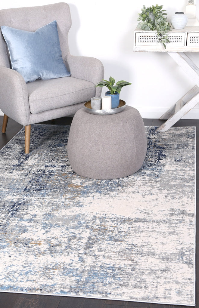 Express Navy Blue Modern RugEXPRE160EX11Rugtastic