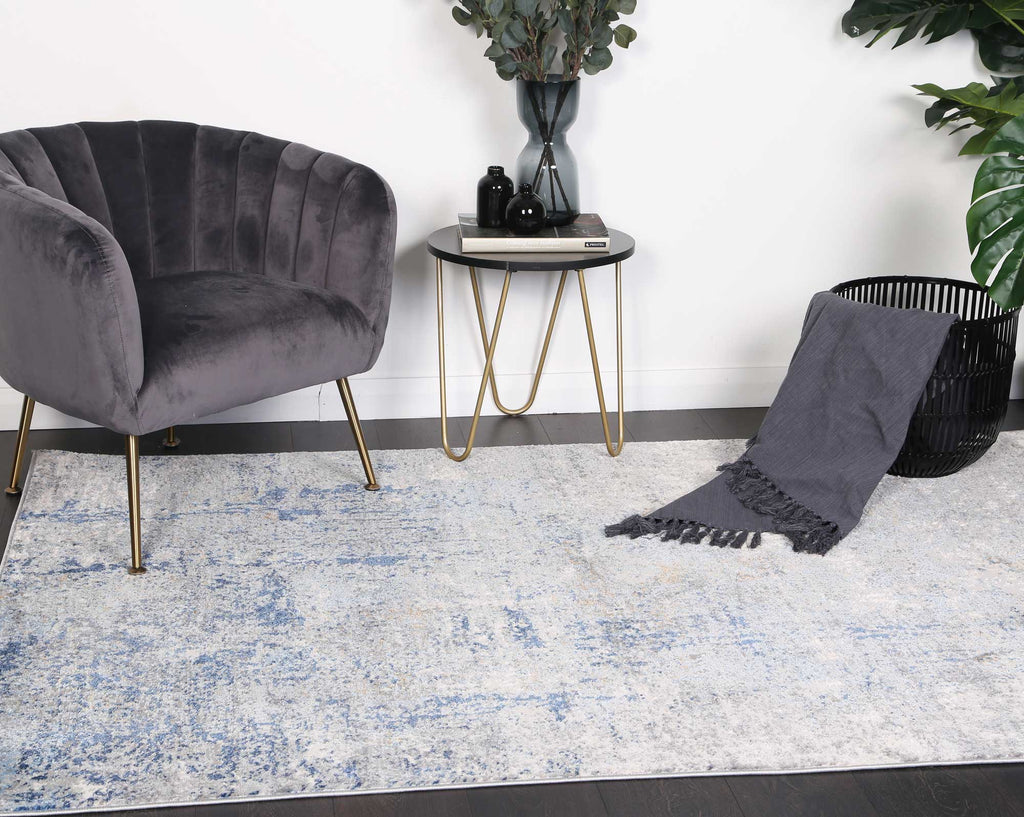Express Navy Blue Modern RugEXPRE160EX11Rugtastic