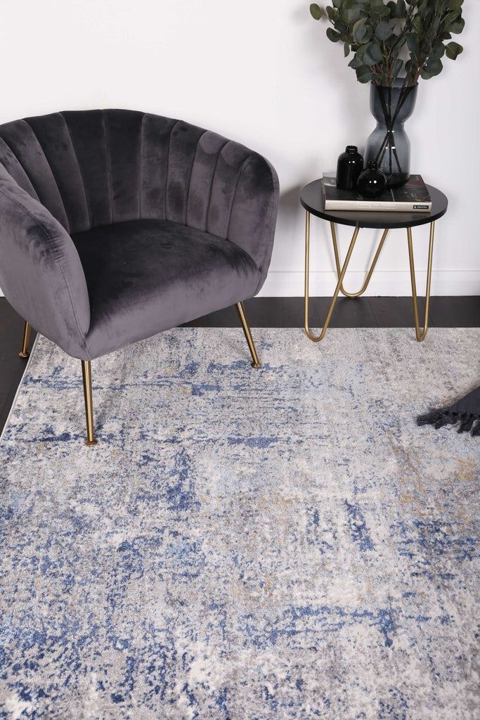 Express Navy Blue Modern RugEXPRE160EX11Rugtastic