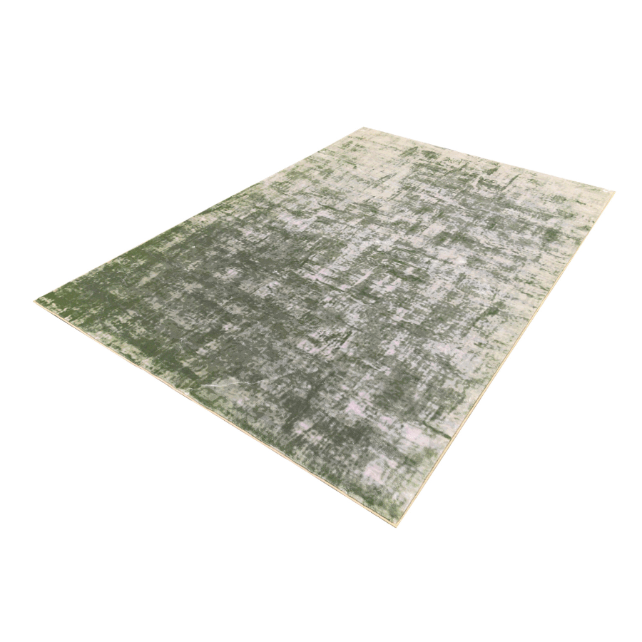 Fab Denau Green Distressed Machine Washable RugMWRDENUGR090150Rugtastic