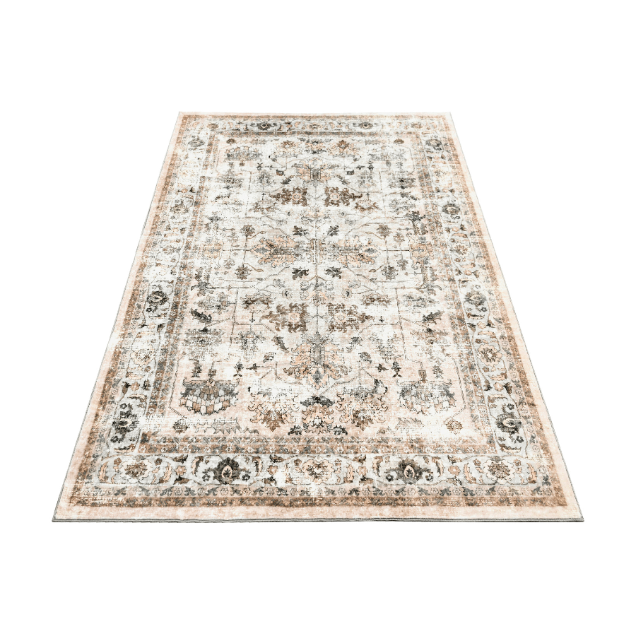 Fab Ersari Multicoloured Distressed Machine Washable RugMWRERSARI090150Rugtastic