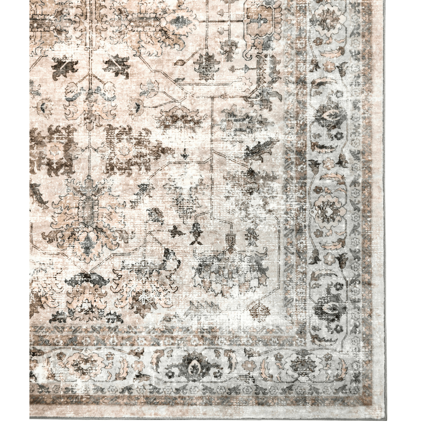 Fab Ersari Multicoloured Distressed Machine Washable RugMWRERSARI090150Rugtastic