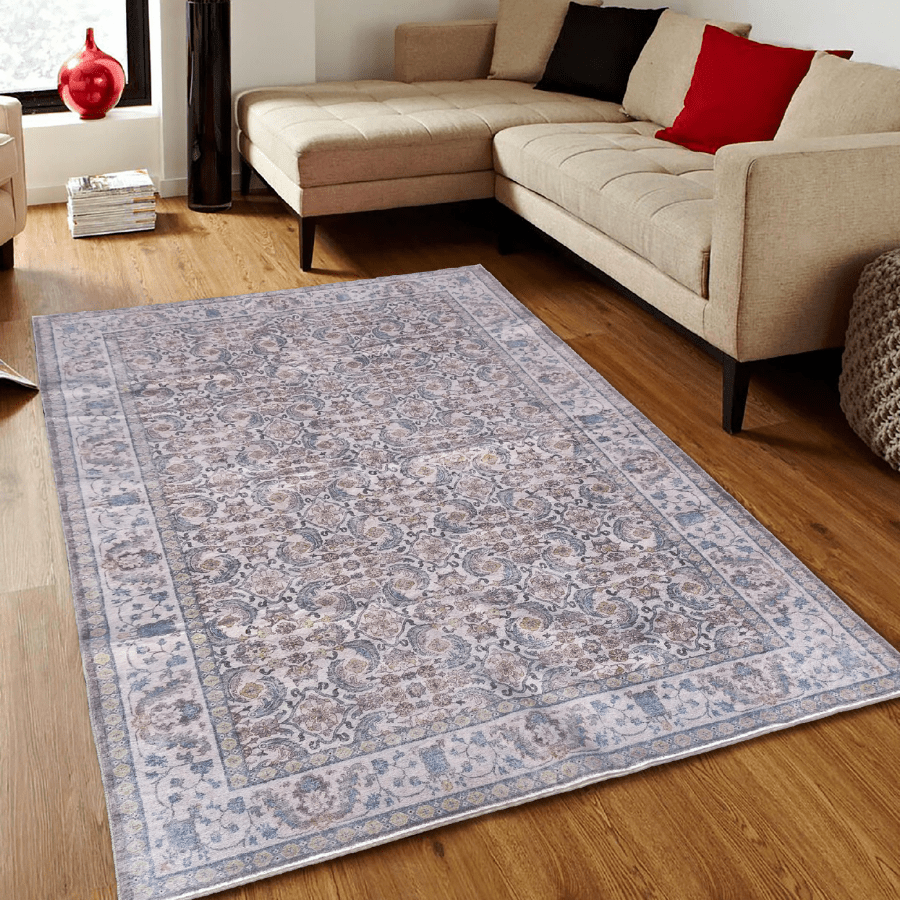 Fab Kingston Multicoloured Distressed Machine Washable RugMWRKNGSTN090150Rugtastic