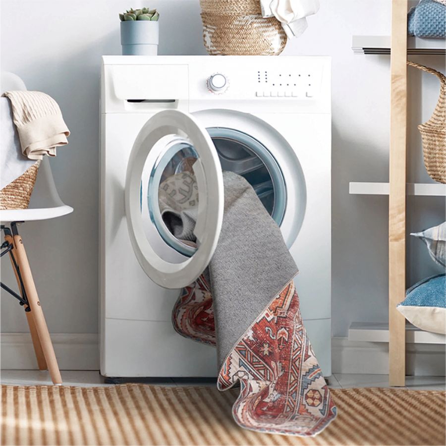 Fab Kingston Multicoloured Distressed Machine Washable RugMWRKNGSTN090150Rugtastic