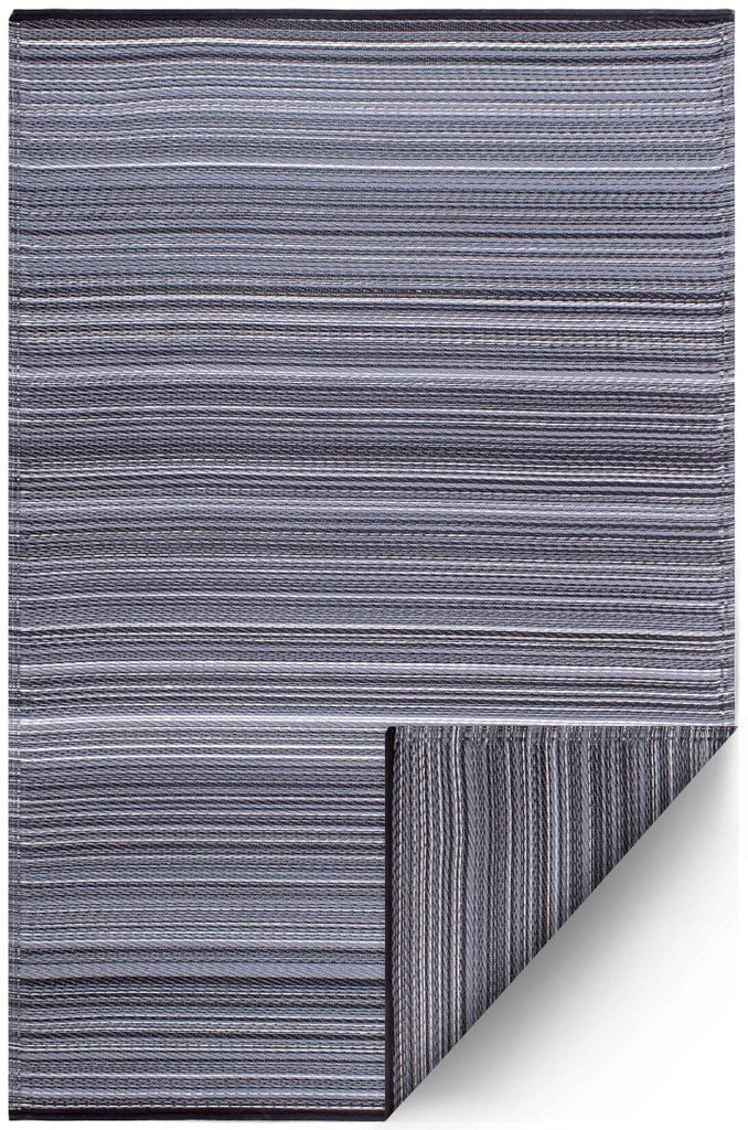 Fab Plastic Picnic Beach Mat Indoor Outdoor Rug Cadix GreyPLRCANMID120179Rugtastic