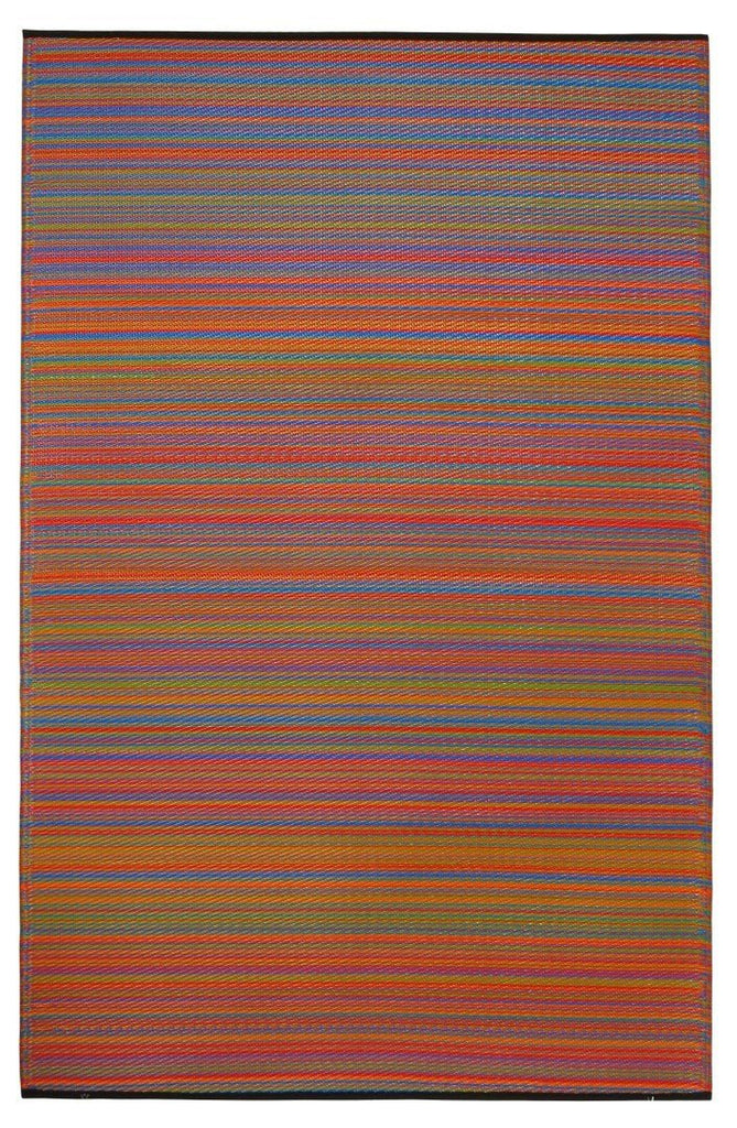 Fab Plastic Picnic Beach Mat Indoor Outdoor Rug Cancun MulticolourPLRCANMUL120179Rugtastic