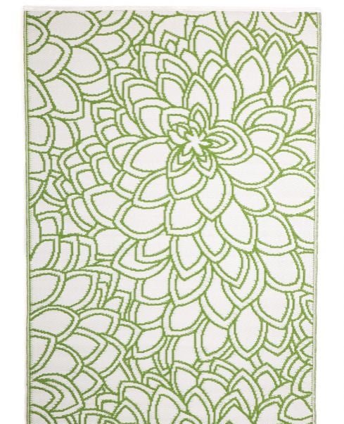 Fab Plastic Picnic Beach Mat Indoor Outdoor Rug Eden LimePLREDENLM120179Rugtastic