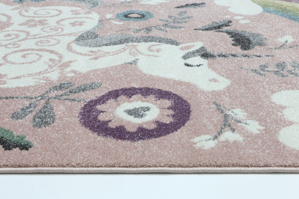 Happy Kids Unicorn Rug PinkHAPP1602238055Rugtastic