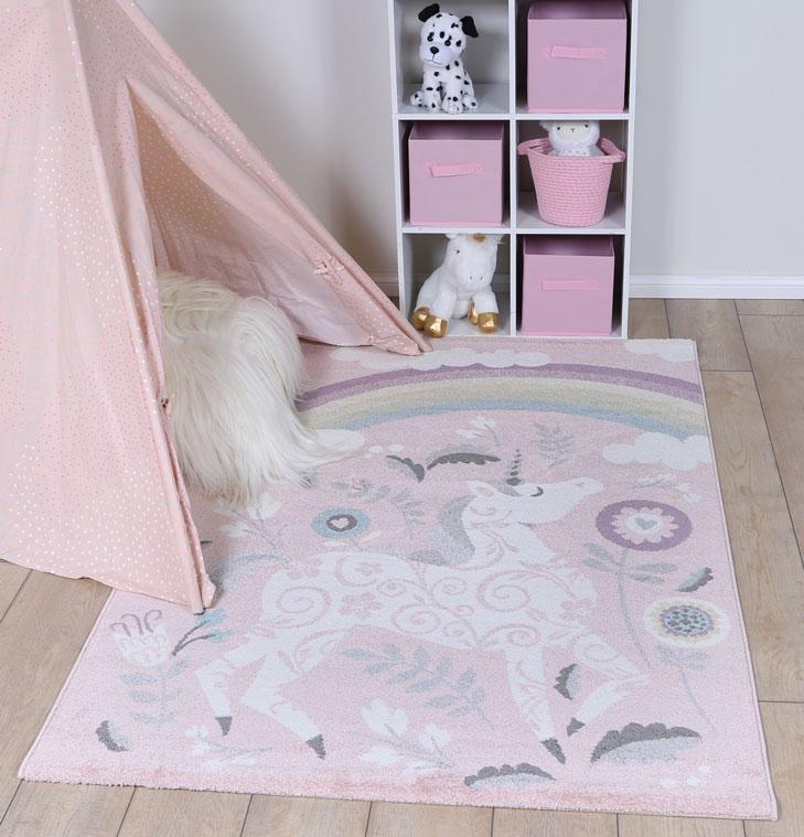 Happy Kids Unicorn Rug PinkHAPP1602238055Rugtastic