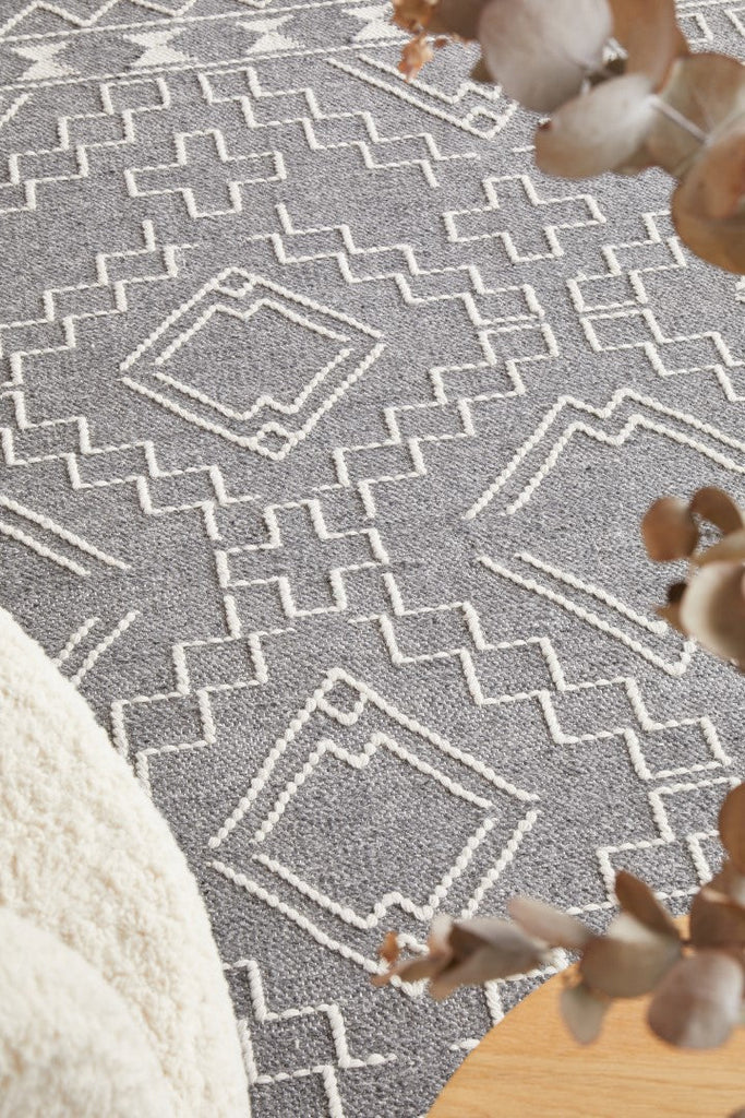 Hudson 802 Grey RugHUD - 802 - GRY - 225X155Rugtastic
