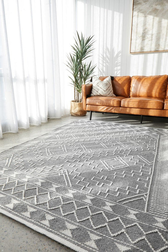 Hudson 802 Grey RugHUD - 802 - GRY - 225X155Rugtastic