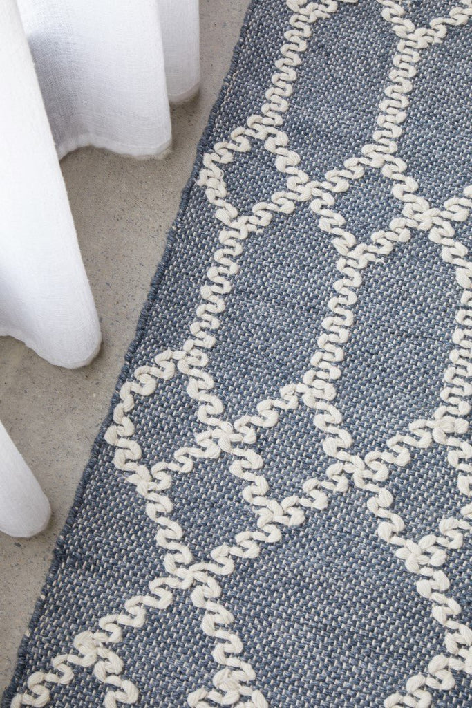 Hudson 805 Blue RugHUD - 805 - BLU - 225X155Rugtastic