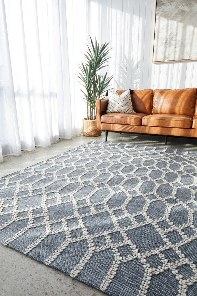 Hudson 805 Blue RugHUD - 805 - BLU - 225X155Rugtastic