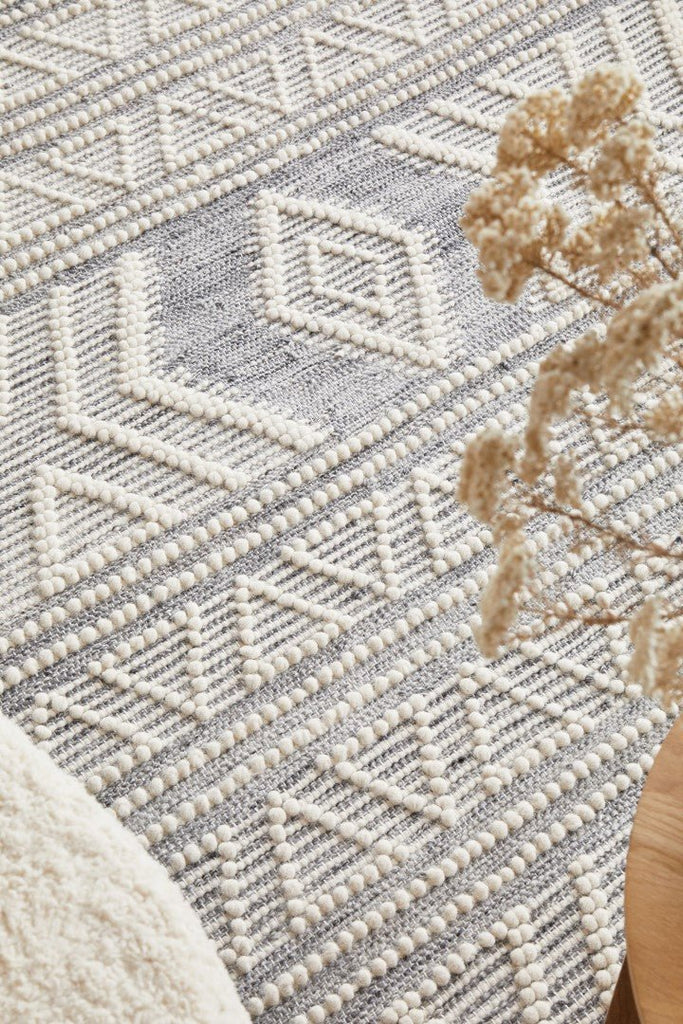Hudson 806 Silver WoolHUD - 806 - SIL - 225X155Rugtastic