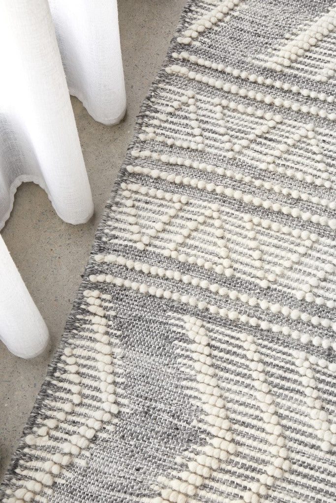 Hudson 806 Silver WoolHUD - 806 - SIL - 225X155Rugtastic