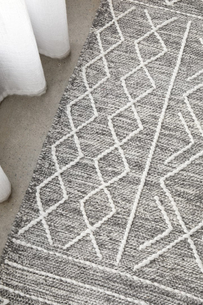 Hudson 807 Grey Wool RugHUD - 807 - GRY - 225X155Rugtastic