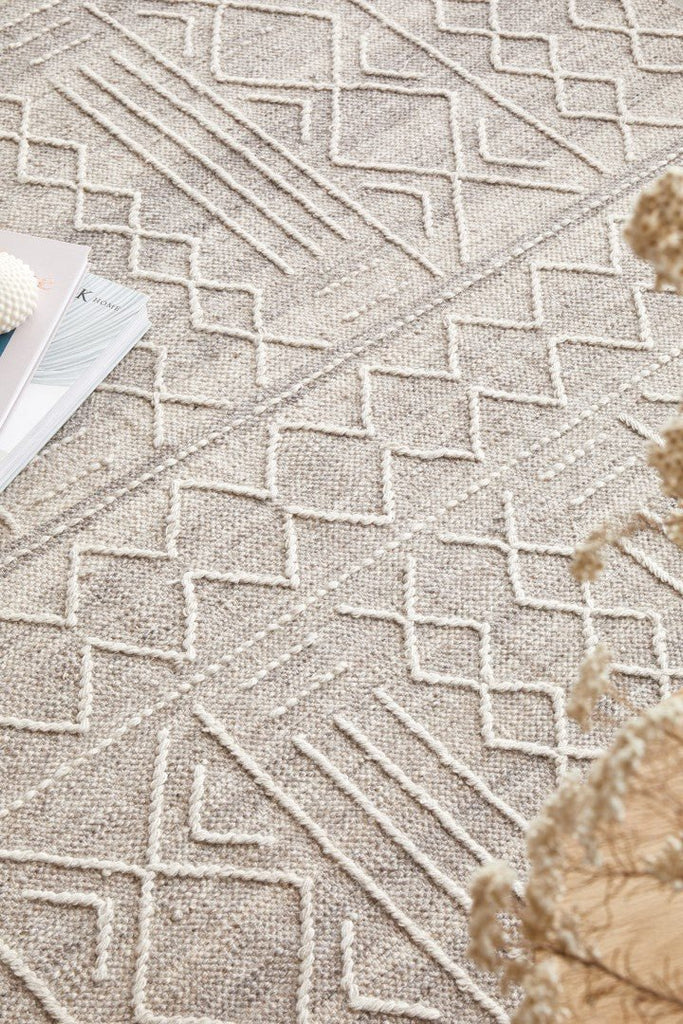 Hudson 807 Natural Wool RugHUD - 807 - NAT - 225X155Rugtastic