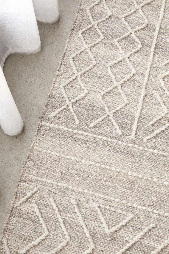Hudson 807 Natural Wool RugHUD - 807 - NAT - 225X155Rugtastic