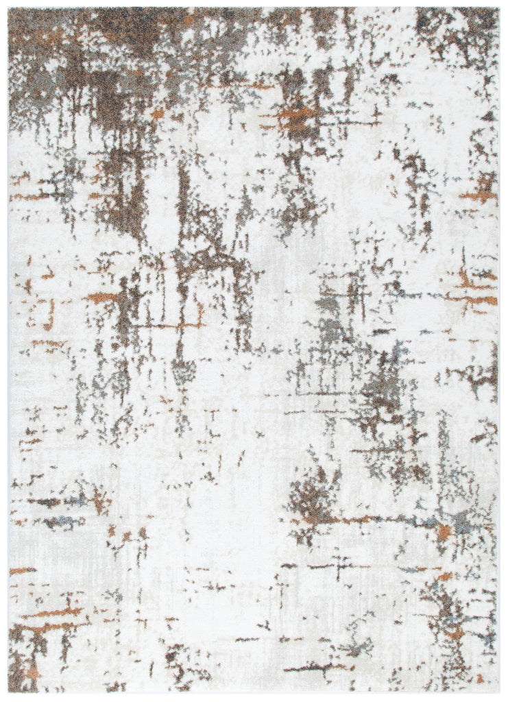 India Abstract Cream Multi Rug - INDU004INDU12004Rugtastic