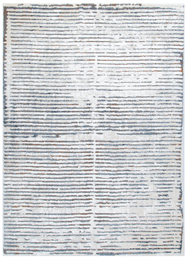 India Distressed Lines Blue Rug - INDU005INDU12005Rugtastic