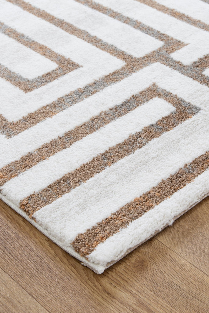 India Maze Cream Rug - INDU003INDU12003Rugtastic