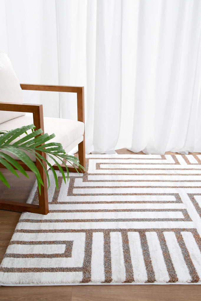 India Maze Cream Rug - INDU003INDU12003Rugtastic