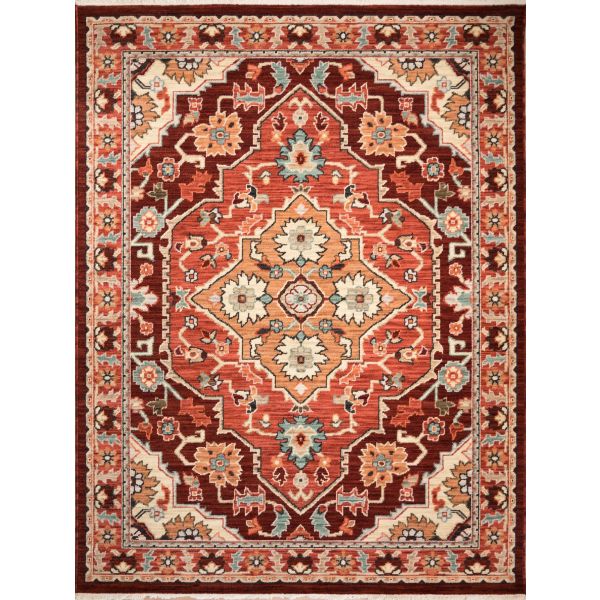 Kashi Rug Red Tribal Persian Style Wool 4929ZBKASHAN/4929/ZRugtastic