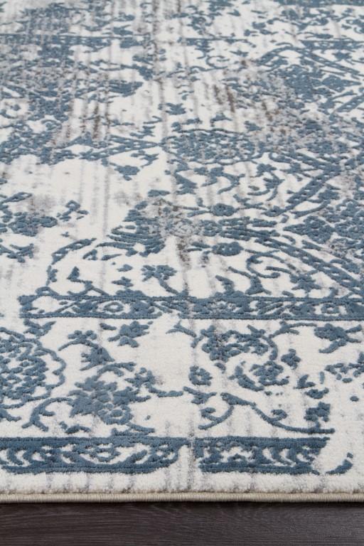 Kendal 1734 White Rug Blue GreyKEN - 1734 - WHI - 230X160Rugtastic