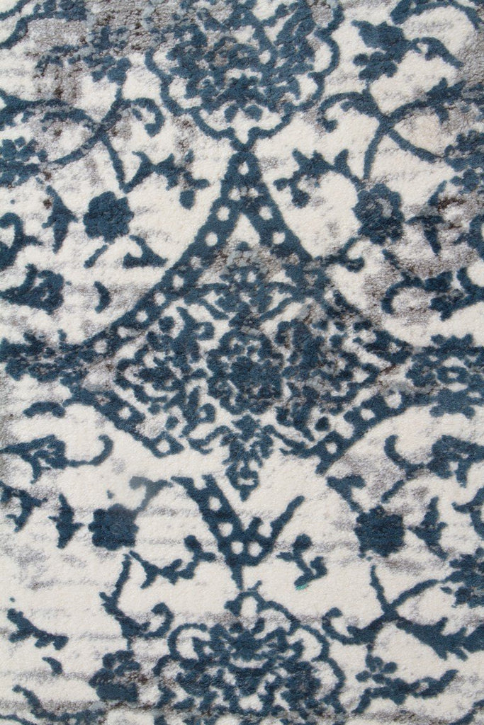 Kendal 1734 White Rug Blue GreyKEN - 1734 - WHI - 230X160Rugtastic