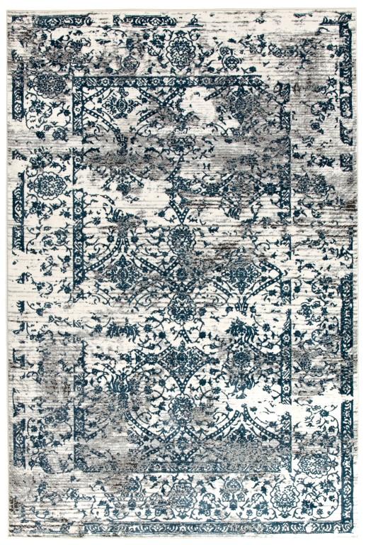 Kendal 1734 White Rug Blue GreyKEN - 1734 - WHI - 230X160Rugtastic