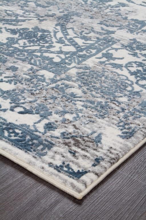 Kendal 1734 White Rug Blue GreyKEN - 1734 - WHI - 230X160Rugtastic