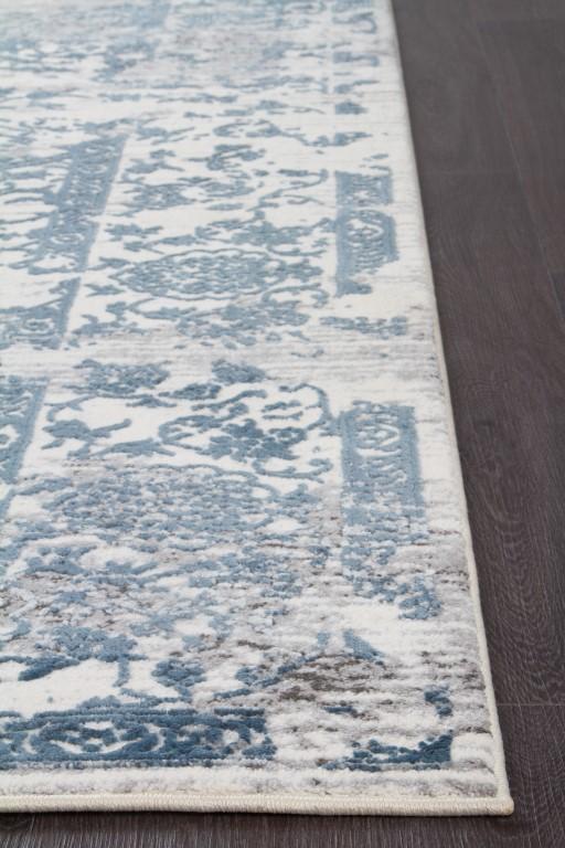 Kendal 1734 White Rug Blue GreyKEN - 1734 - WHI - 230X160Rugtastic