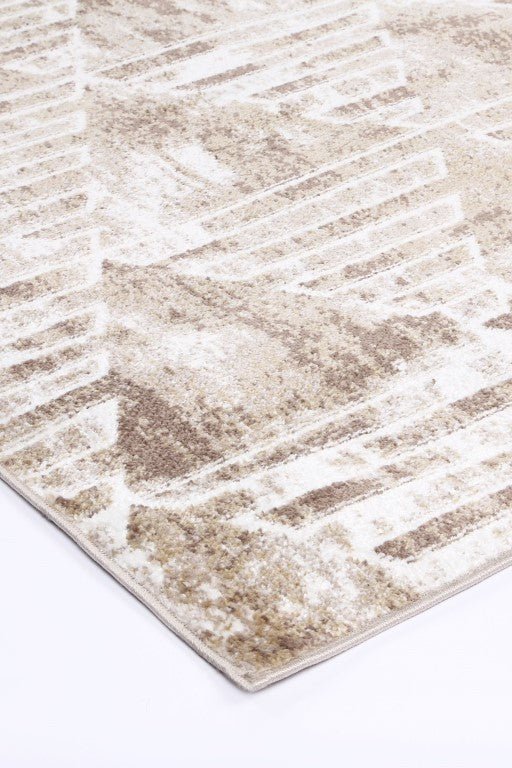 Kimber Transitional Geometric Latte RugKIMB8014LATTRugtastic